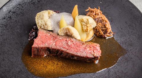 Sous vide Black Angus Flank Steak with ParsnipBlackangusbavette Christinasteindl