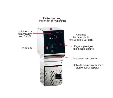 Cuiseur Sous Vide PearlPearl Front Beschriftet Fr